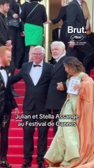 Julian et Stella Assange au Festival de Cannes.
