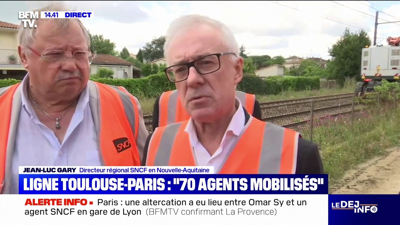 TGV Toulouse-Paris: "Notre boulot est de rendre le réseau ferroviaire le plus résilient possible", explique Jean-Luc Gary, directeur régional SNCF