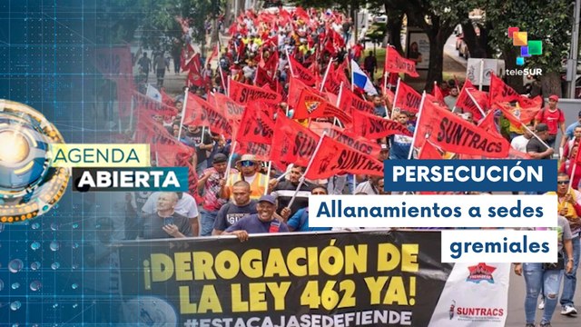 Panameños rechazan la persecución política a líderes sindicales
