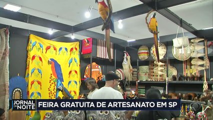 Feira gratuita de artesanato reúne peças de artistas em SP
