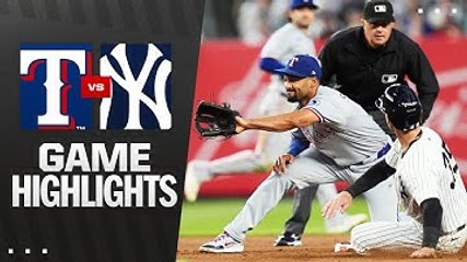 Rangers vs. Yankees Game Highlights (5/20/25) | MLB Highlights