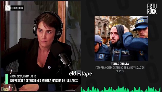 Molesta mucho cuando filmamos y documentamos el accionar de cómo detienen : el fotógrafo Tomás Cuesta tras ser detenido