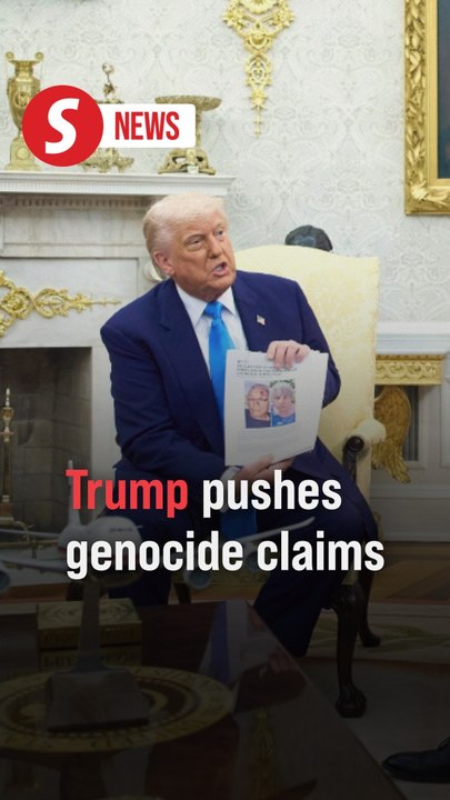 Trump pushes alleged South African genocide during meeting with Ramaphosa