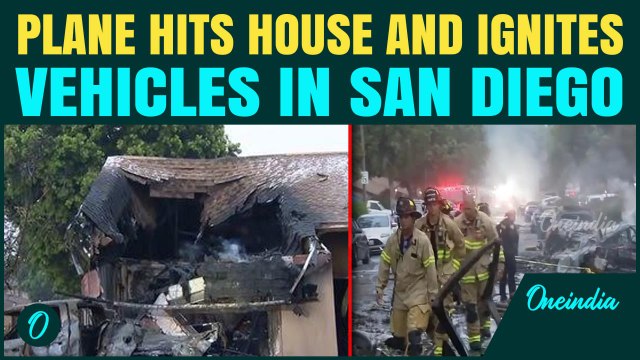 BREAKING: Cessna 550 CRASHES In San Diego's Murphy Canyon Sets Cars On Fire, Clips Home | FAA | NTSB