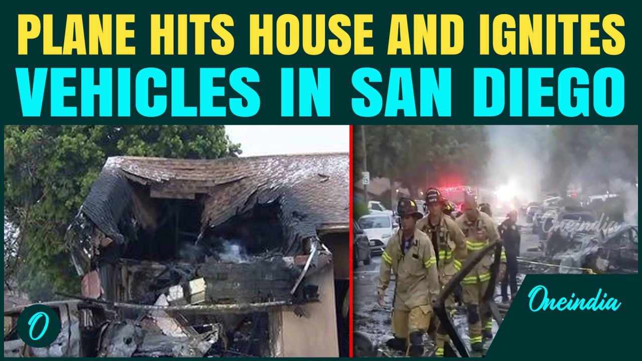 BREAKING: Cessna 550 CRASHES In San Diego's Murphy Canyon Sets Cars On Fire, Clips Home | FAA | NTSB