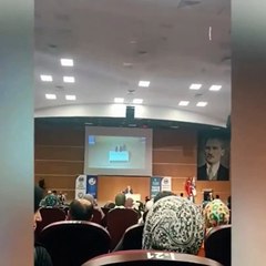 Nureddin Yıldız bu kez Karaman'da protesto edildi: AKP'liler öğrencilerin üzerine yürüdü