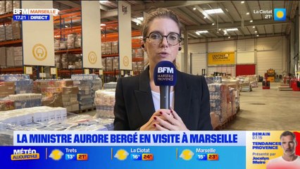 Aurore Bergé en déplacement à Marseille pour promouvoir des actions en faveur de l'égalité