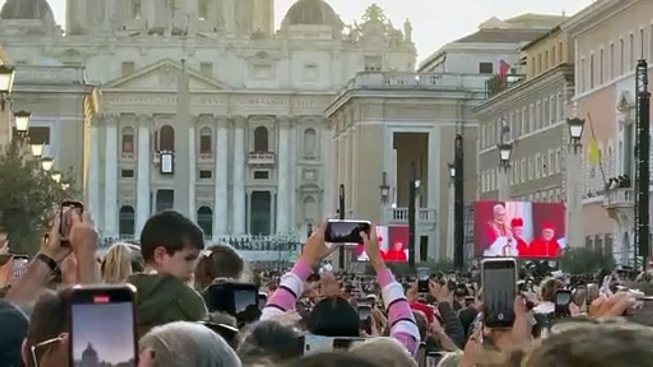 Pope Leo in St Mark's Square