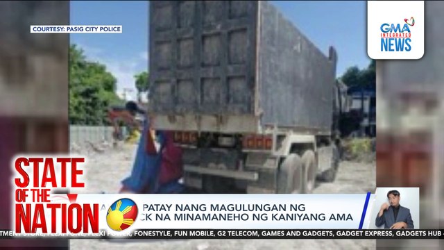 15-anyos, patay nang magulungan ng dump truck na minamaneho ng kaniyang ama | SONA