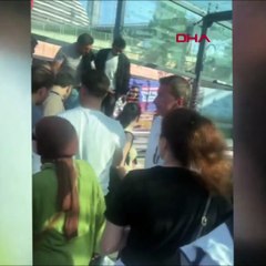 Ünalan Metrosu'nda yürüyen merdiven kırıldı: Panik anları kamerada...