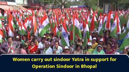 Women carry out sindoor Yatra in support for Operation Sindoor in Bhopal