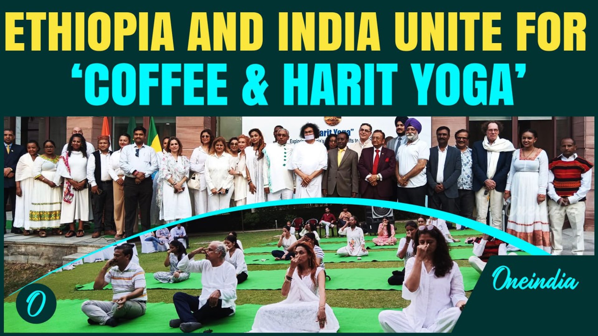 ⁣Coffee Meets Consciousness: FHRAI, Ethiopian Embassy Host Harit Yoga to Celebrate Wellness
