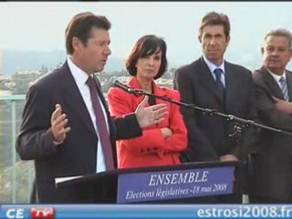 Législatives St Antoine de Ginestiere Christian Estrosi