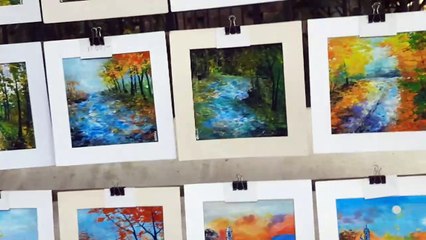 Paintings at Jehangir Art Gallery