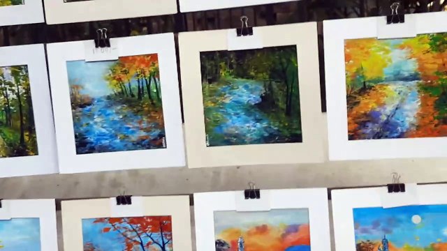 Paintings at Jehangir Art Gallery