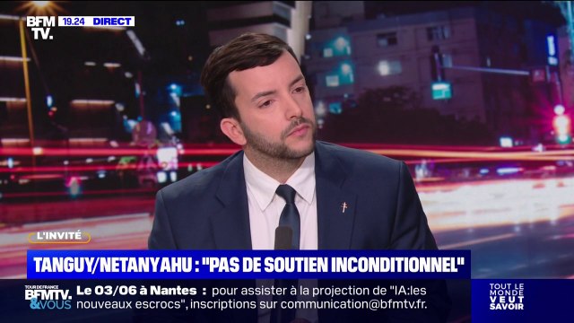 Gaza: Je comprends les buts de guerre de l'armée israélienne, explique Jean-Philippe Tanguy (RN)