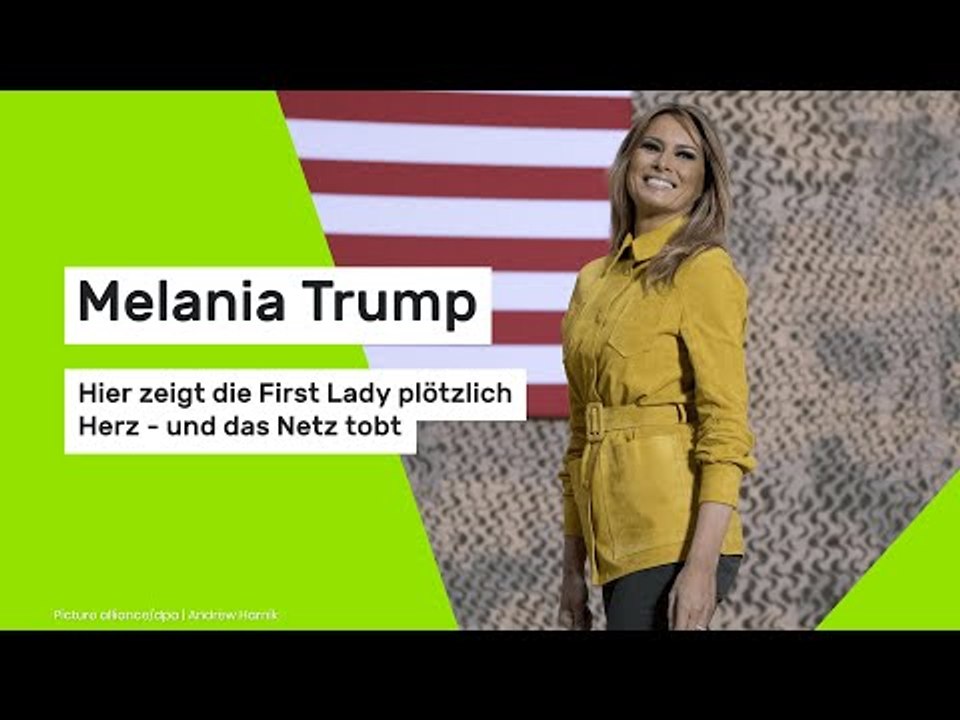 Melania Trump: Hier zeigt die First Lady plötzlich Herz - und das Netz tobt