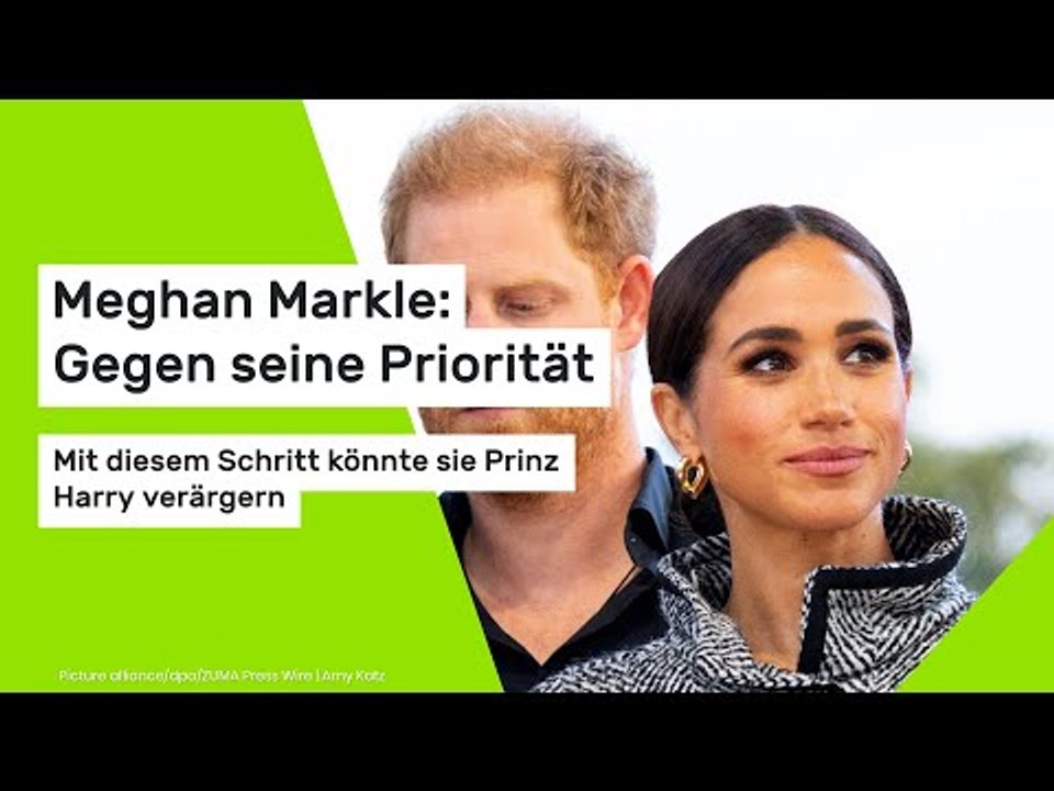 Meghan Markle: Gegen seine Priorität - Mit diesem Schritt könnte sie Prinz Harry verärgern
