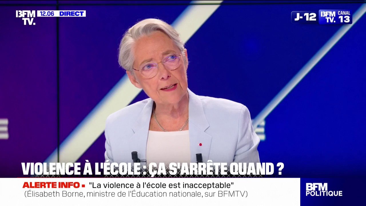 Sécurisation des établissements scolaires: "Ces mesures de fouilles inopinées sont efficaces", estime Élisabeth Borne