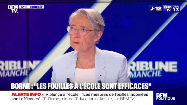 Violences à l'école: Ce travail on ne peut pas le mener seul, il faut aussi responsabiliser les parents , affirme Élisabeth Borne en réponse aux propos de Gabriel Attal sur le respect des règles