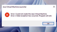 Error could not create the java virtual machine on windows 11 / 10 fix