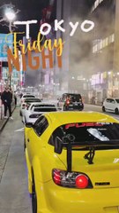 東京 Tokyo friday night! 🚘🌙#bynight🌙 #日本 #東京 #tokyodrift#ドリフト