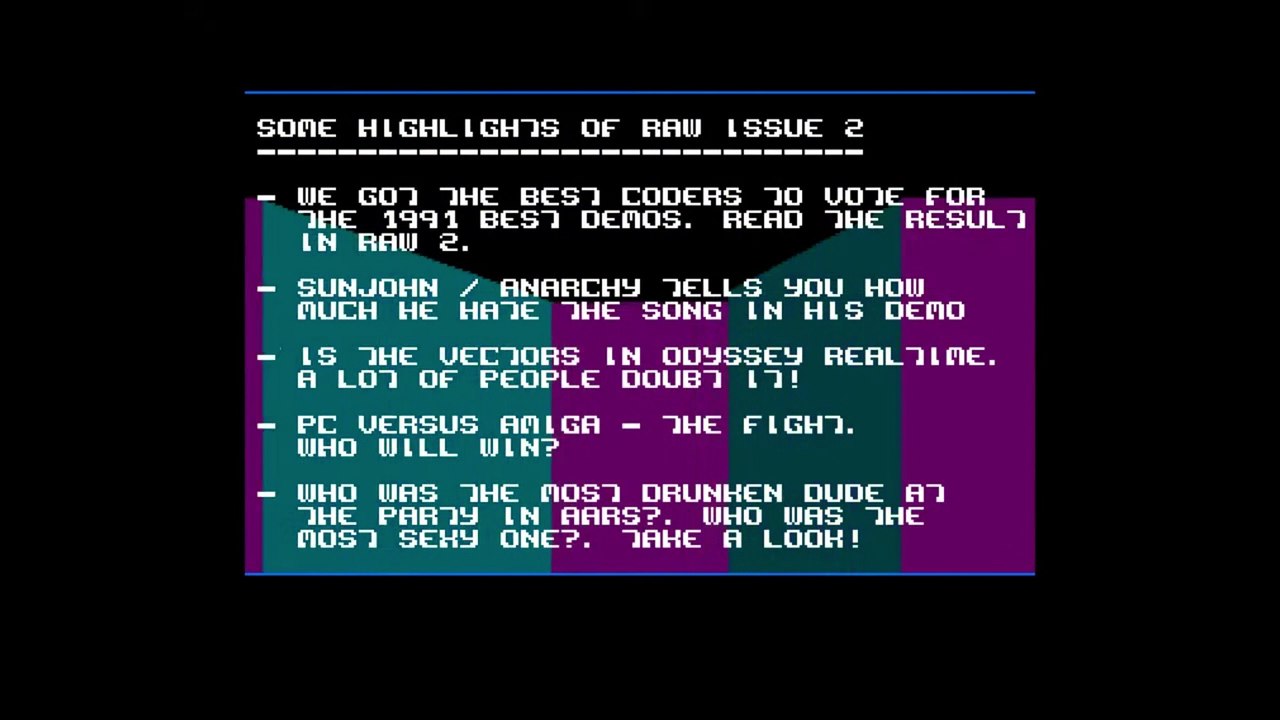 Amiga Intro RAW 2 Intro by Spaceballs (1992)