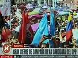 Delta Amacuro se tiñe de rojo al acompañar a la candidata Loa Tamaronis en su cierre de campaña