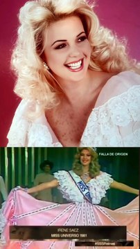 El hermosa recuerdo de Irene Sáez en Miss Universo 1981