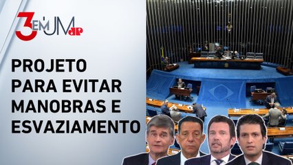 PEC que propõe trocar senadores que faltam e travam CPIs deve ser aprovada? Comentaristas analisam