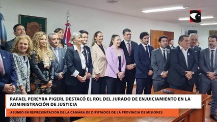 Rafael Pereyra Pigerl destacó el rol del Jurado de Enjuiciamiento en la Administración de Justicia