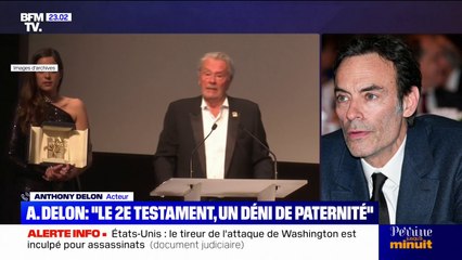 Livre sur les derniers jours d'Alain Delon: "On essaye de faire avancer les choses" avec Anouchka Delon, indique le fils de l'acteur, Anthony Delon