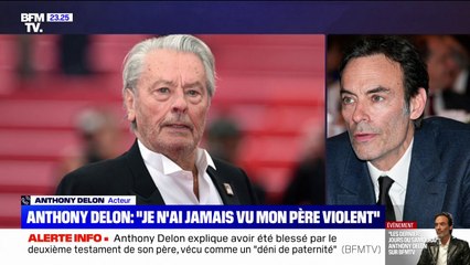 Livre sur les derniers jours d'Alain Delon: "J'ai fait la paix avec mon père", indique le fils de l'acteur, Anthony Delon