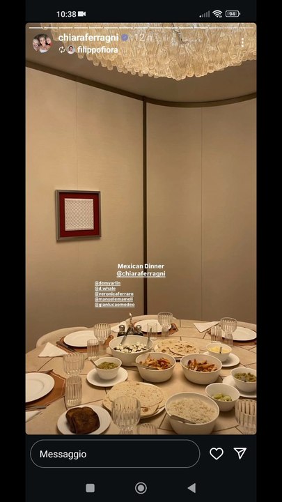 chiara Ferragni Mexican dinner