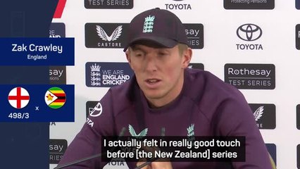 Crawley feels he is finding best form after tough New Zealand tour