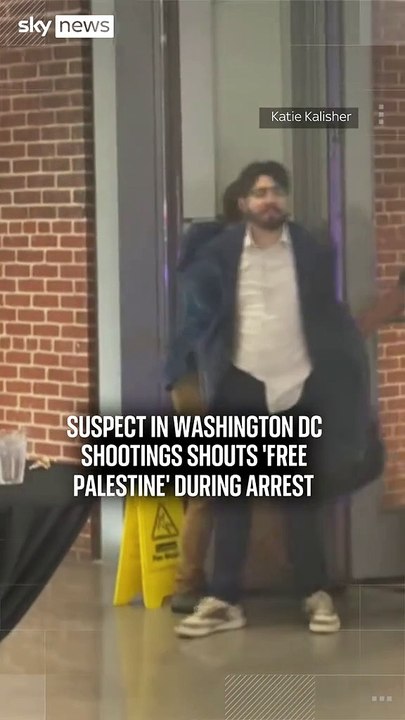 Shooter yells “Free Palestine!” in DC; 2 killed, suspect Elias Rodriguez held. #japdmedia cc:skynews