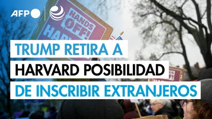 Gobierno de Trump retira a Harvard posibilidad de inscribir a estudiantes extranjeros