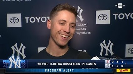 Luke Weaver after the Yankees' win