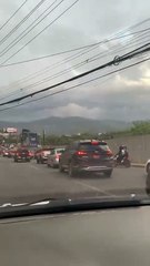 Tráfico en Tegucigalpa por lluvias