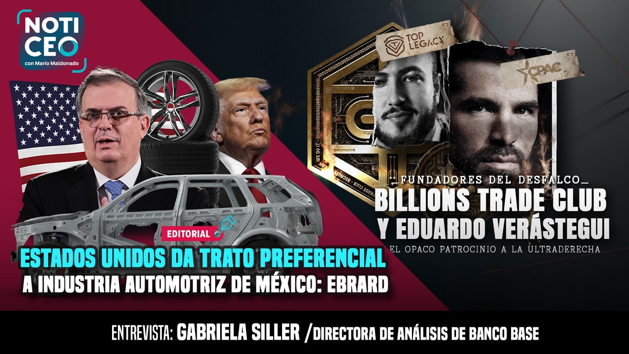 Fundadores del desfalco Billions Trade Club y Eduardo Verástegui; EU da trato preferencial a México: Ebrard