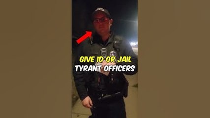 ID or Jail! Corrupt Officer #crime #corruptcops #tyrants #law #justice