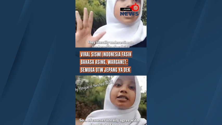 Viral Siswi Indonesia Fasih Bahasa Asing, Warganet : "semoga otw Jepang ya dek"