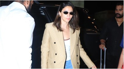 Off to Cannes! Alia Bhatt serves style goals at airport ahead of debut. Watch
