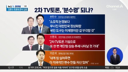 2차 TV토론, 지지율 변화 최대 분수령 되나?