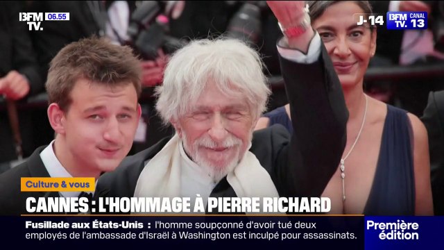 Festival de Cannes: à 90 ans, Pierre Richard apparaît sur le tapis rouge sous les ovations
