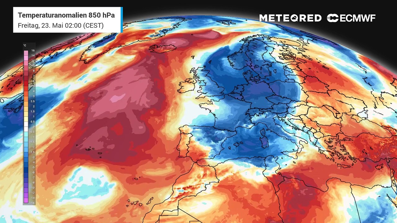 Extreme kälte-anomalie über europa!