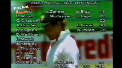 Imran Khan 4 for 92 in 40 overs 6 Mdns vs Australia 2nd Test, Brisbane, November 27 - December 01, 1981
