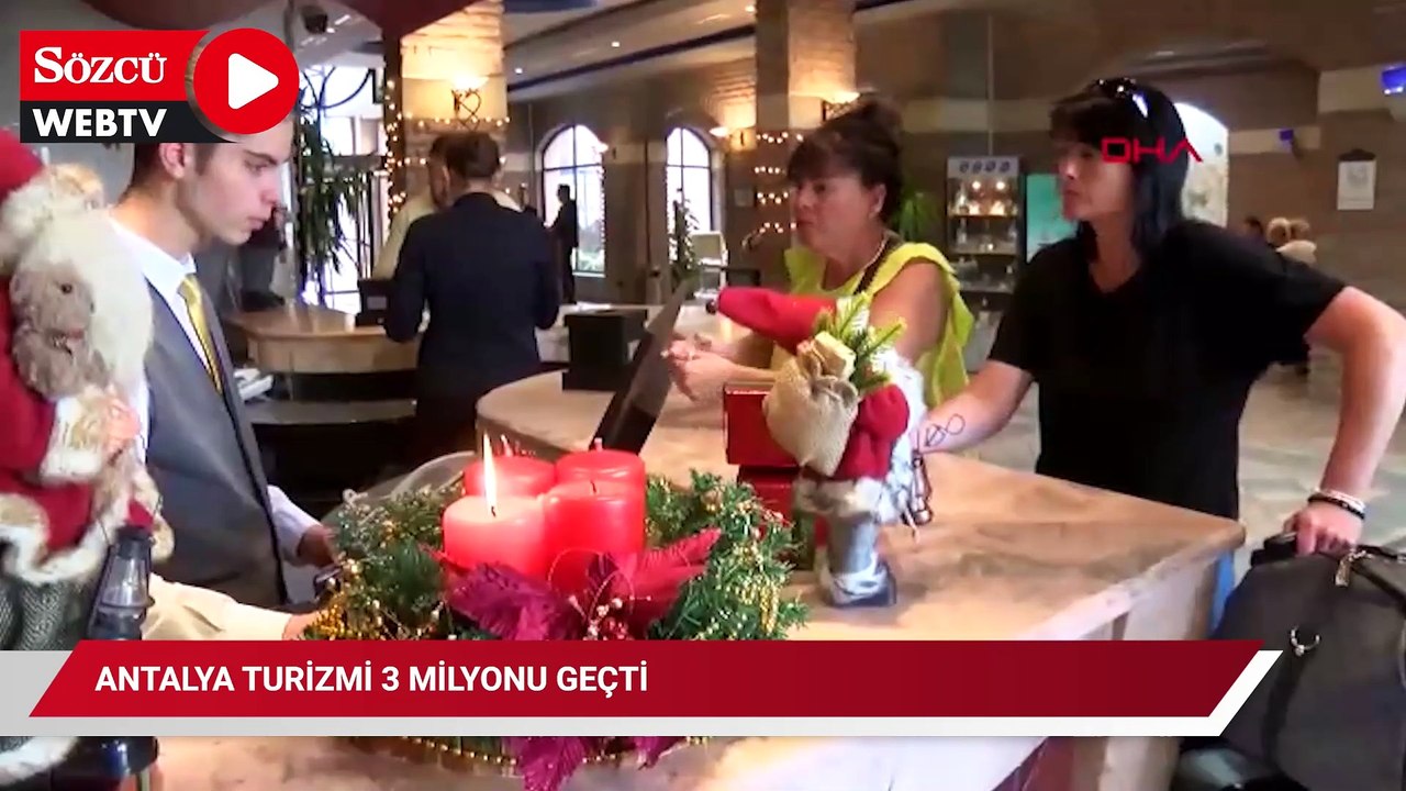 Antalya turizmi 3 milyonu geçti