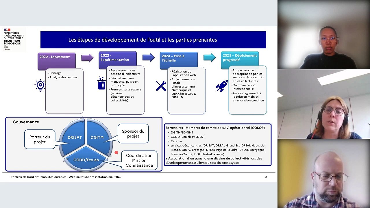 Webinaire de présentation du Tableau de bord des mobilités durables