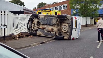 Road traffic collision in Burgess Hill Industrial Estate
